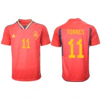 Koszulka piłkarska Hiszpania Ferran Torres #11 Strój Domowy MŚ 2022 tanio Krótki Rękaw